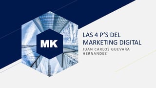 MK
LAS 4 P’S DEL
MARKETING DIGITAL
JUAN CARLOS GUEVARA
HERNANDEZ
 