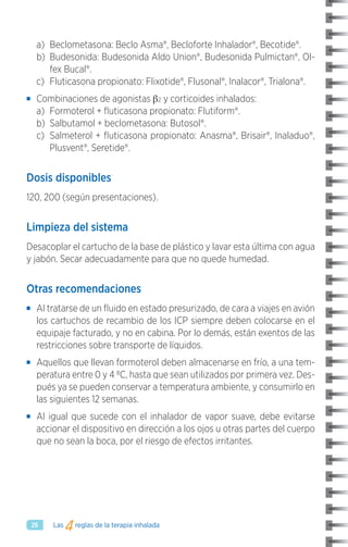 Las 4 reglas de la terapia inhalada