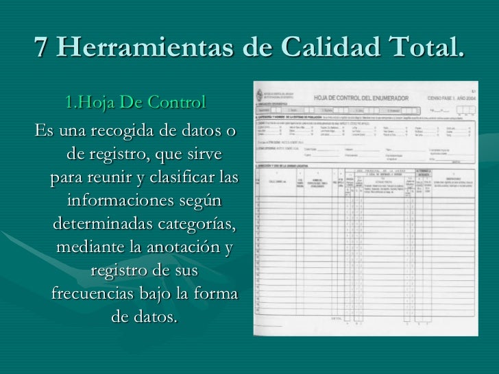 Las 7 herramientas de calidad total problema diagrama de pareto 