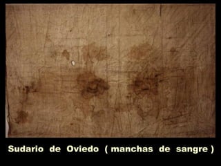 Sudario de Oviedo ( manchas de sangre )
 