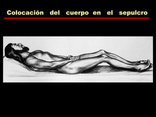 Colocación del cuerpo en el sepulcro
 