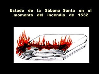 Estado de la Sábana Santa en el
momento del incendio de 1532
 