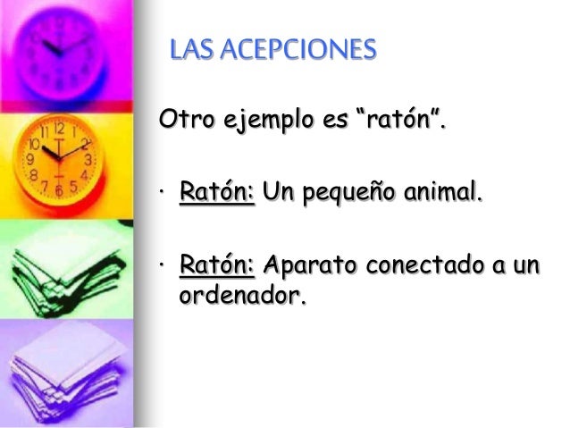 Las acepciones