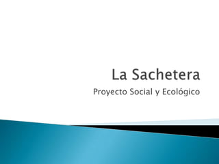 Proyecto Social y Ecológico
 