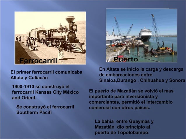 Las actividades economicas en el porfiriato