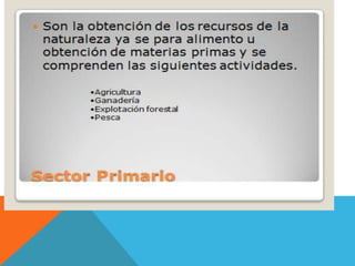 Las actividades económicas