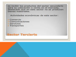 Las actividades económicas