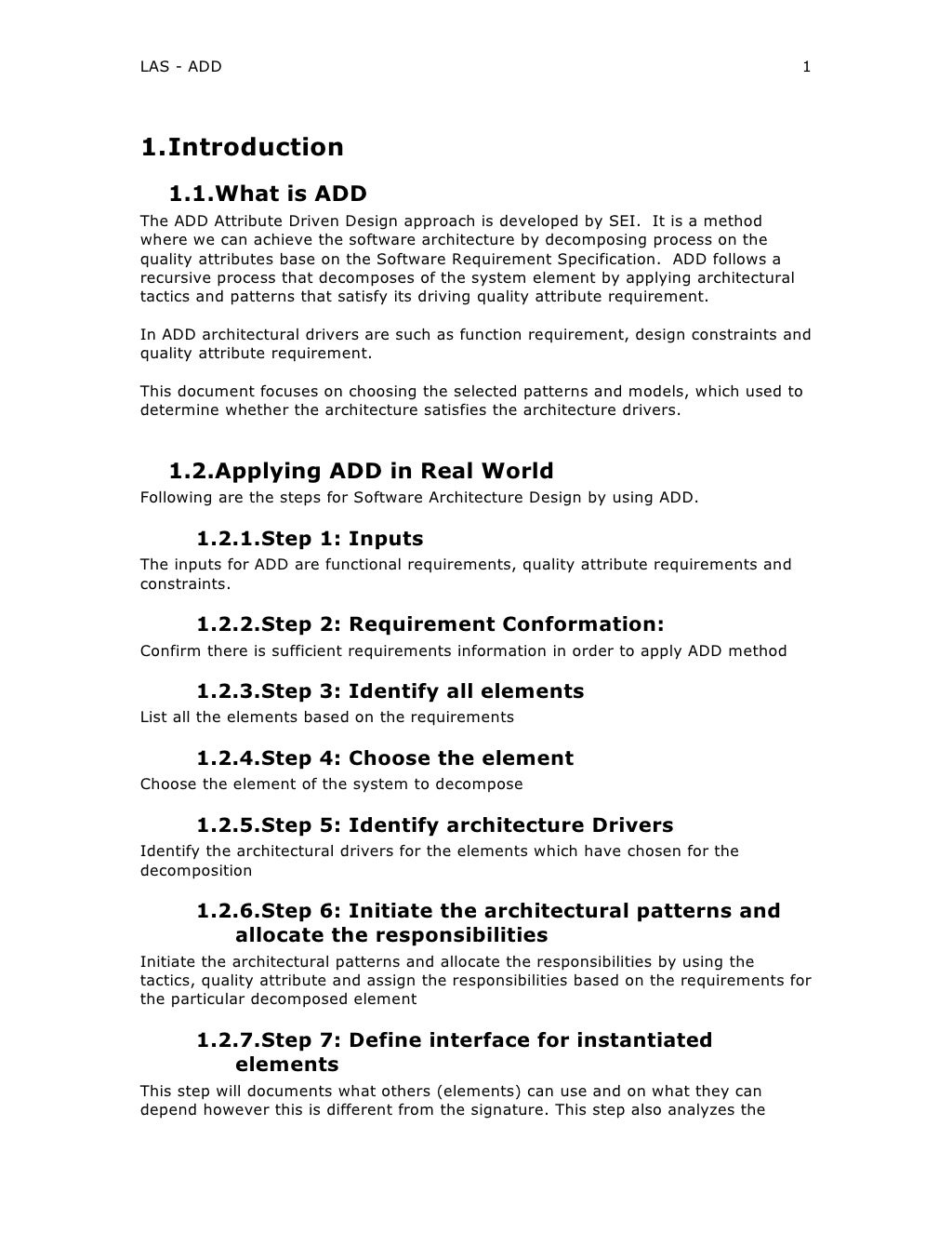 Lead Allocation System s Attribute Driven Design ADD 