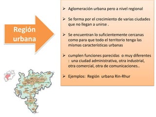 Las aglomeraciones urbanas | PPTX