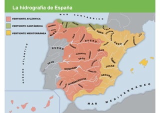 La hidrografía de España
 