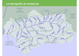 La hidrografía de Andalucía
 