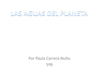 LAS AGUAS DEL PLANETA Por Paula Carrera Nuño 5ºB 