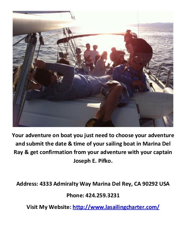 LA Sailing Charter Yacht Rental Marina Del Rey