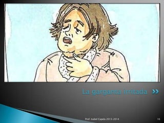 La garganta irritada

Prof. Isabel Capela 2013-2014

16

 