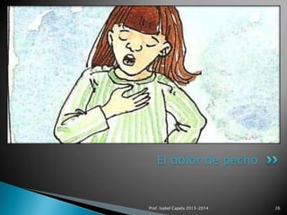 El dolor de pecho

Prof. Isabel Capela 2013-2014

26

 