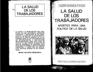 La salud de los trabajadores 1973 de Franco Basaglia