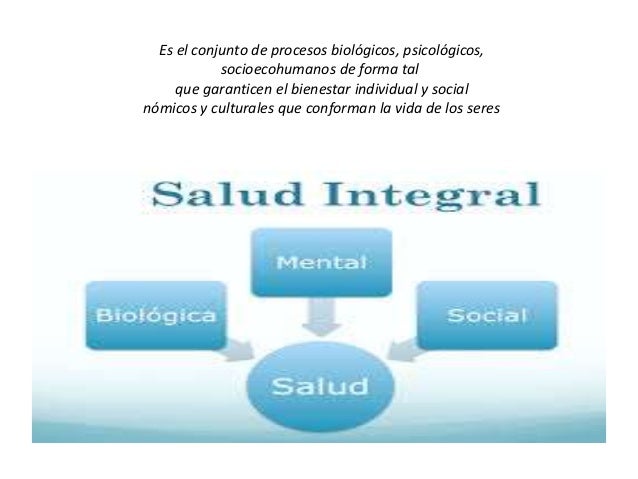 Mi precentacion sobre La salud integral