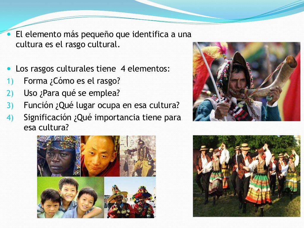 Las areas culturales y los elementos