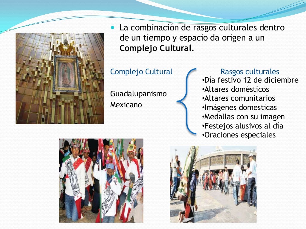 Las areas culturales y los elementos Las areas culturales y los elementos