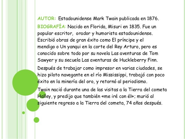 Ensayo Las Aventuras De Tom Sawyer es.slideshare.net