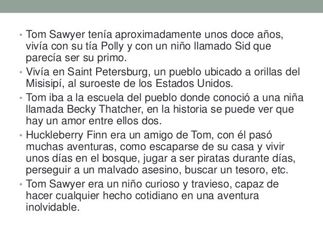 Frases De Las Aventuras De Tom Sawyer es.slideshare.net