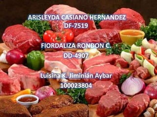 ARISLEYDA CASIANO HERNANDEZ 
DF-7519 
FIORDALIZA RONDON C. 
DD-4907 
Luisina K. Jiminián Aybar 
100023804 
 