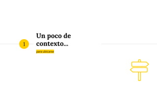 Un poco de
contexto...
para ubicarse
1
 