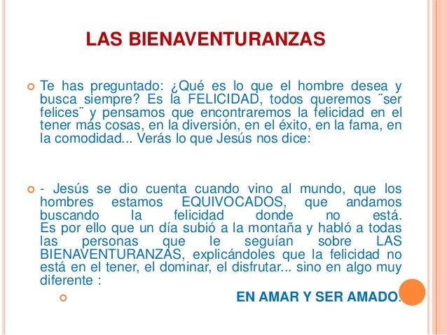 Las bienaventuranzas