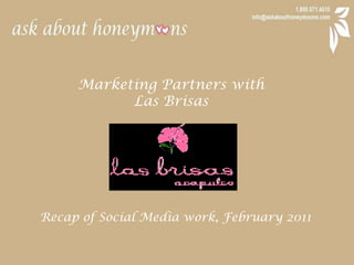 Marketing Partners with  Las Brisas Recap of Social Media work, February 2011 