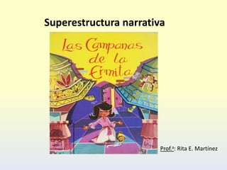 Superestructura narrativa
Prof.a: Rita E. Martínez
 