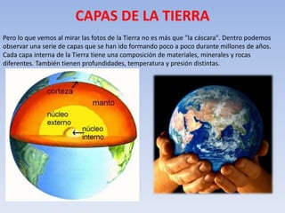 Las capas de la tierra | PPTX