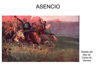 ASENCIO Detalle del óleo de  Carlos M. Herrera 