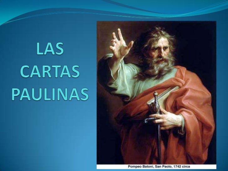las cartas de san pablo cartas para san