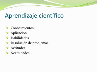 Finalidades de un currículum de Ciencia para todos Contenidos con relevancia social