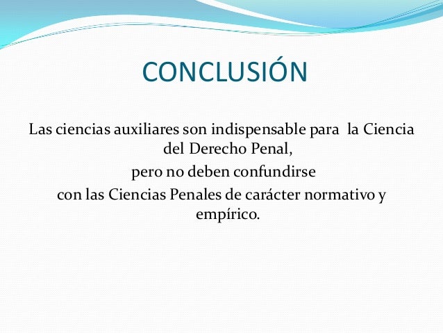 Las ciencias auxiliares