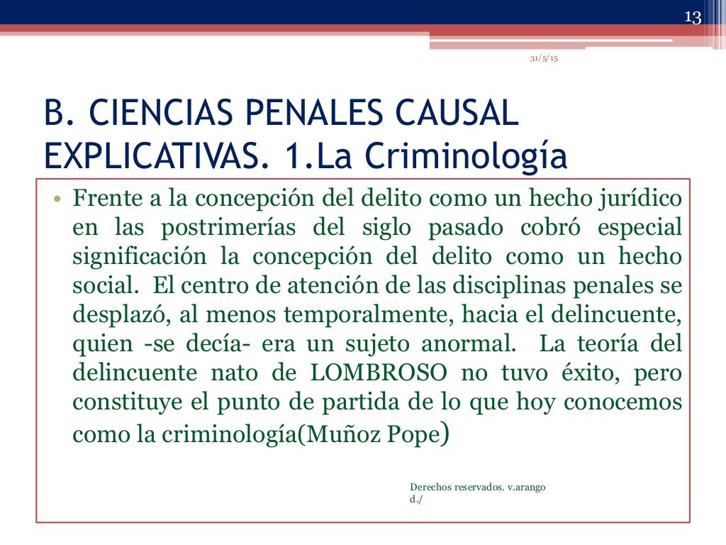 Las ciencias penales
