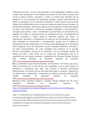 Las ciencias sociales y las tics en el aula de clase | PDF