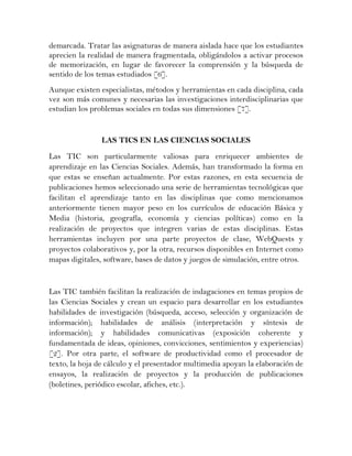 Las ciencias sociales y las tics en el aula de clase | PDF