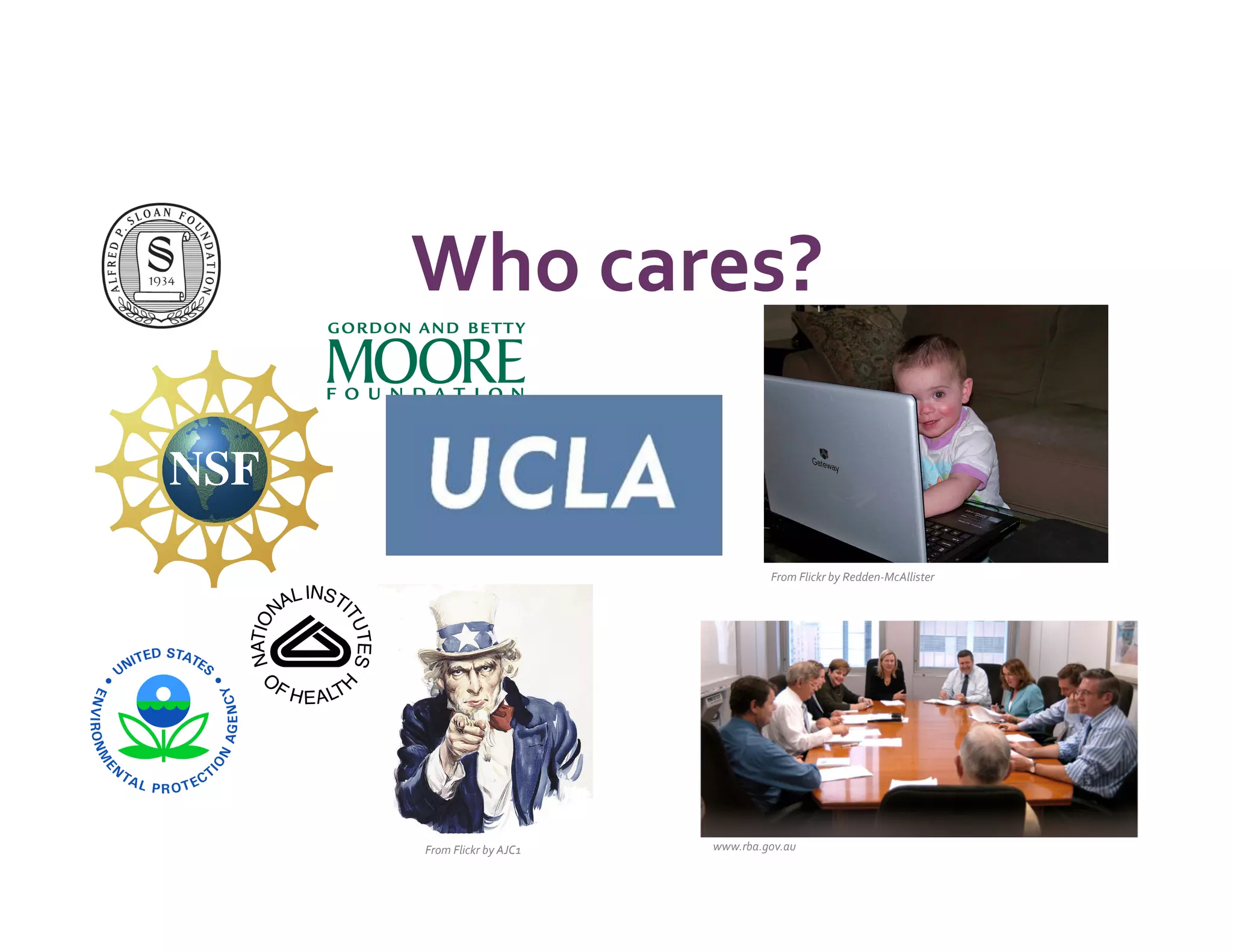 Who	
  cares?	
  
       	
  

                                               From	
  Flickr	
  by	
  Redden-­‐McAllister	
  




From	
  Flickr	
  by	
  AJC1	
     www.rba.gov.au	
  
 