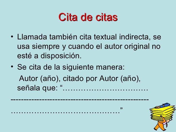 Las citas bibliograficas