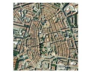 Plano hipodámico de la ciudad romana de
Timgad (Argelia)
 