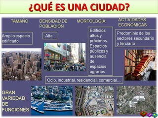 ¿QUÉ ES UNA CIUDAD?
 