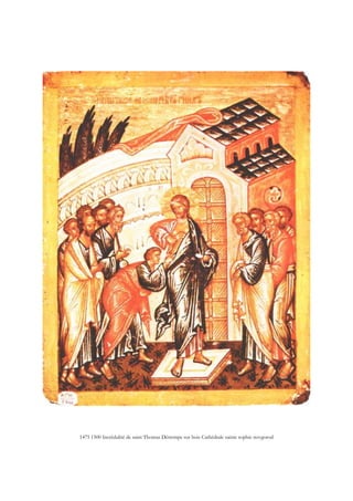 1475 1500 Incrédulité de saint Thomas Détrempe sur bois Cathédrale sainte sophie novgorod
 