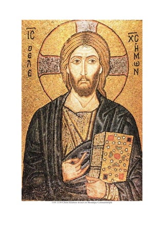 1101 1150 Christ Eleimon Icones en Mosaïque Constantinople
 