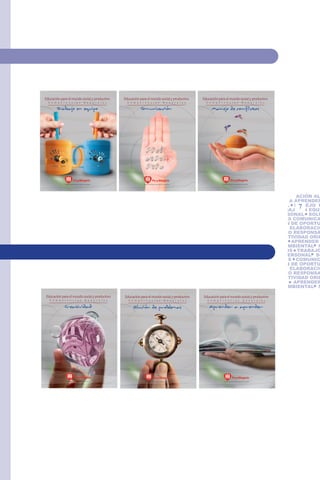 Educación para el mundo social y productivo                                     Educación para el mundo social y productivo                                     Educación para el mundo social y productivo
  C o m p e t e n c i a s                                 G e n e r a l e s       C o m p e t e n c i a s                                G e n e r a l e s        C o m p e t e n c i a s                                 G e n e r a l e s

        Trabajo en equipo                                                                   Comunicación                                                             Manejo de conflictos




                 FE Y ALEGRIA                                                                    FE Y ALEGRIA                                                                    FE Y ALEGRIA



              Movimiento de Educación Popular Integral y Promoción Social                     Movimiento de Educación Popular Integral y Promoción Social                     Movimiento de Educación Popular Integral y Promoción Social




                                                                                                                                                                                                                                               RESPONSABILIDAD SOCI
                                                                                                                                                                                                                                               VIDAD ORIENTACIÓN AL
                                                                                                                                                                                                                                               APRENDER A APRENDER
                                                                                                                                                                                                                                                             7
                                                                                                                                                                                                                                               AMBIENTAL MANEJO D
                                                                                                                                                                                                                                               TOS TRABAJO EN EQUI
                                                                                                                                                                                                                                               MINIO PERSONAL SOLU
                                                                                                                                                                                                                                               PROBLEMAS COMUNICA
                                                                                                                                                                                                                                               TIFICACIÓN DE OPORTU
                                                                                                                                                                                                                                               NEGOCIO ELABORACIÓ
                                                                                                                                                                                                                                               DE NEGOCIO RESPONSA
                                                                                                                                                                                                                                               CIAL CREATIVIDAD ORIE
                                                                                                                                                                                                                                               SERVICIO   APRENDER
                                                                                                                                                                                                                                               GESTIÓN AMBIENTAL M
                                                                                                                                                                                                                                               CONFLICTOS TRABAJO
                                                                                                                                                                                                                                               DOMINIO PERSONAL SO
                                                                                                                                                                                                                                               PROBLEMAS COMUNIC
                                                                                                                                                                                                                                               TIFICACIÓN DE OPORTU
                                                                                                                                                                                                                                               NEGOCIO ELABORACIÓ
                                                                                                                                                                                                                                               DE NEGOCIO RESPONSA
                                                                                                                                                                                                                                               CIAL CREATIVIDAD ORIE
                                                                                                                                                                                                                                               SERVICIO    APRENDER
                                                                                                                                                                                                                                               GESTIÓN AMBIENTAL M

Educación para el mundo social y productivo                                     Educación para el mundo social y productivo                                     Educación para el mundo social y productivo
   C o m p e t e n c i a s                                  G e n e r a l e s      C o m p e t e n c i a s                                  G e n e r a l e s      C o m p e t e n c i a s                                   G e n e r a l e s

              Creatividad                                                             Solución de problemas                                                         Aprender a aprender




                    FE Y ALEGRIA                                                                   FE Y ALEGRIA                                                                      FE Y ALEGRIA



                Movimiento de Educación Popular Integral y Promoción Social                     Movimiento de Educación Popular Integral y Promoción Social                      Movimiento de Educación Popular Integral y Promoción Social
 