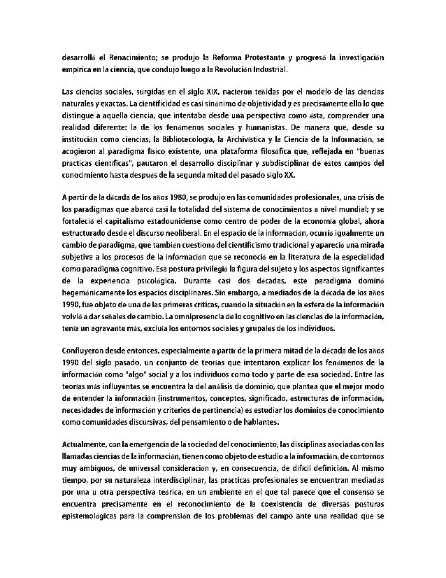 Ciencias De La Informacion Y Su Evolucion Laboral