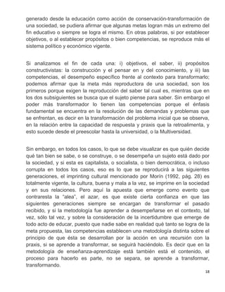 Las competencias y el paradigma de la complejidad | PDF