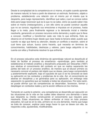 Las competencias y el paradigma de la complejidad | PDF