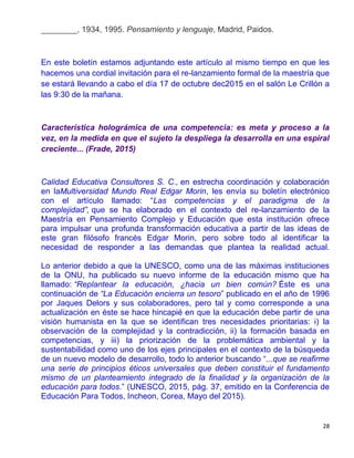 Las competencias y el paradigma de la complejidad | PDF