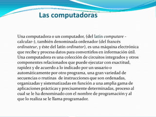 Las computadoras